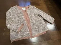 Boogie ノーカラージャケット 38 ピンク系