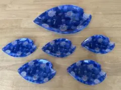 葉型陶器皿 6枚セット