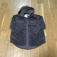 【新品未使用】zarakids ザラ　フード付きコーデュロイ地シャツジャケット