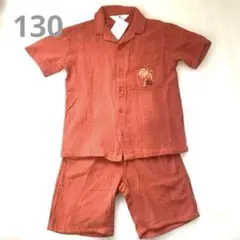 新品タグ付　半袖　シャツ　ハーフパンツ　キッズ　セットアップ　綿　130 H&Mのサムネイル