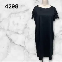 【希少】4298シズカコムロ　近年タグ　半袖　花柄レース　ワンピース