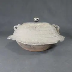 風炉釜 茶釜 網代 笠釜 焼抜笠釜 銘なし 箱なしのサムネイル