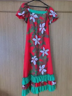 ALOHA STANDARDS フラドレス 赤×緑のサムネイル