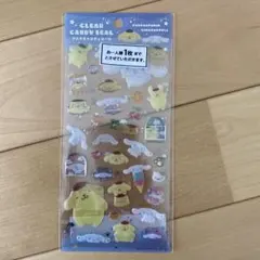 ポムポムプリン シナモロール クリアキャンディシール