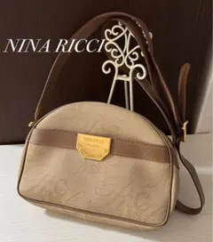 NINA RICCI ニナリッチ　ベージュ ショルダーバッグ　★中古レア★のサムネイル