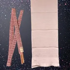 美品 正絹 帯締め・帯揚げセット 淡色 上品 和装小物　夏用　オビジ17