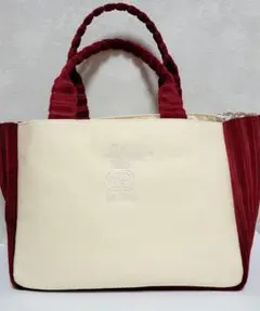 コメダ珈琲店　ソファー柄生地　横長バッグ