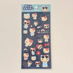 カミオジャパン ハローキティ デニムステッカー サンリオ 日焼けキティ