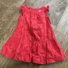 babyGap 赤 ノースリーブワンピース 90