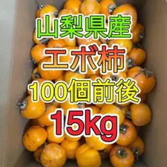 山梨県産　訳あり　エボ柿　渋柿　干し柿用　箱込み15kg ⑦