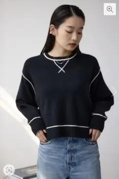 AZUL スウェットライクニットプルオーバー