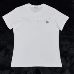 新品】MONCLER モンクレール ラインストーン ロゴTシャツ ホワイト