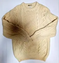 美品！フィッシャーマンセーター　アランセーター　Tradersハンドメイド