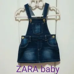 美品　86 ZARAbaby デニム ジャンパースカート