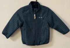 【クリーニング済】ファミリア 定番 リバーシブル ジャケット フリース 90cm