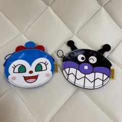 バイキンマン　ドキンちゃん　キャラクター　顔ポーチ 2個セット　アンパンマン