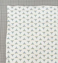 テント柄　スムースニット　ブルー/イエロー