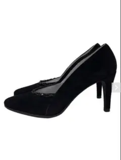 Yves Saint Laurent スエード パンプス ブラックvintageのサムネイル
