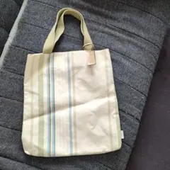 Laura Ashleyストライプトートバッグ