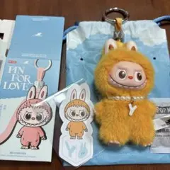 LABUBU PIN FOR LOVE ぬいぐるみラブブ イニシャル Y