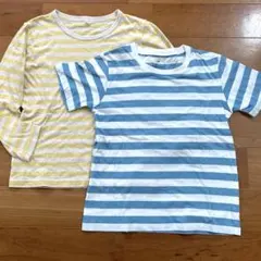 無印良品　ボーターTシャツ　長袖Tシャツ 130cmのサムネイル