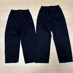 UNIQLO ブラック　ボトムス まとめ売り　パンツ　ワイドパンツ