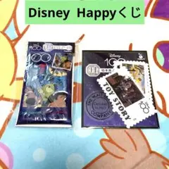 Disney100 Happyくじ クリアケース カードセット 切手風ステッカー
