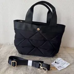 オペークドットクリップ キルティング バッグ