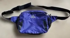 【adidas】ウエストポーチ 紫／パープル×黒【アディダス】
