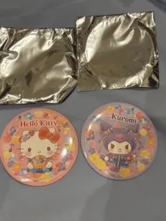 ハーモニーランド ハローキティ 쿠로미 ビンゴゲーム缶バッジ 비매품