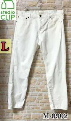 studioclip ホワイト ジーンズ パンツ ボトム 白パン 薄手 値下げ