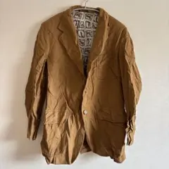 1点物✨茶色 ブラウン テーラードジャケット アウター ヴィンテージ