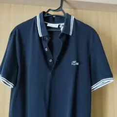ネイビー　LACOSTE　ポロシャツ　XS