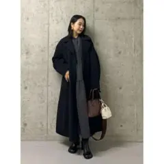 即発送！最終値下げ★ milaowen ウールロングコート ブラック