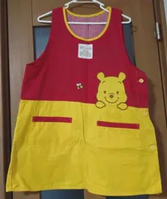 保育士エプロン　プーさんなりきりエプロン　М〜Ｌサイズ
