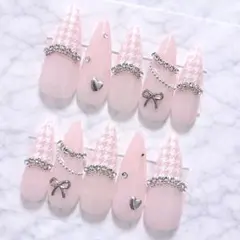 ♡24時間限定値下げ中♡量産型 ワンホン フレンチガーリー韓国 千鳥柄 スナ系