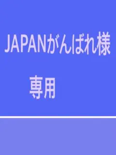 JAPANがんばれ様　専用です