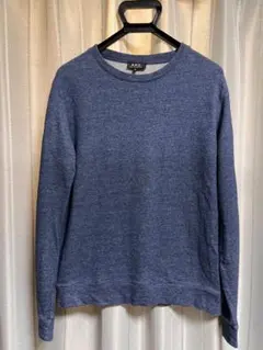 A.P.C. ネイビー クルーネック トレーナー XSのサムネイル