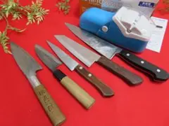 8ee3032 堺刃物　堺直次郎など包丁　電動包丁研ぎ器まとめてセットのサムネイル