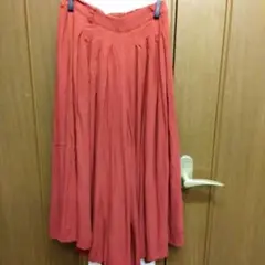 LESPOIR　レスポアール　ガウチョ ワイドパンツ　レンガ色