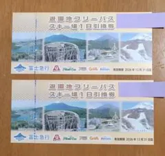 富士急ハイランド　 遊園地フリーパス　 2枚　　2026/12/31のサムネイル