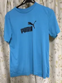 PUMA プーマ Tシャツ 半袖 ブルー ロゴ スポーツウェア
