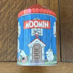 ムーミンデザインの空き缶 Fazer製