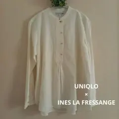 ユニクロ×INES DE LA FRESSANGE コットンリネンシャツ　L
