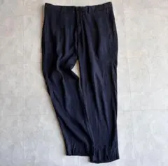 Theory リネン混ストレッチテーパードパンツ ネイビー 30 春夏のサムネイル