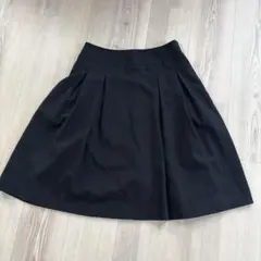 COMME CA ISM ブラック フレアスカート M