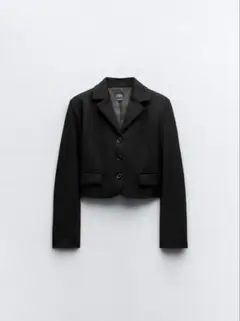 未使用タグ付　完売品　ZARA フラップ　クロップド　ツイードジャケット 2025年最新】クロップドブレザー zaraの人気アイテム - メルカリ