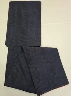 u*位様 【24時間以内発送】着物 本場大島紬 泥藍染め 一元式 仕付け糸付き