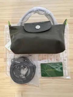 LONGCHAMP ショルダーバッグ プリアージュ　ミニバッグ 深林グリーン