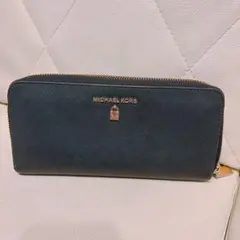 MICHAEL KORS ネイビー 長財布